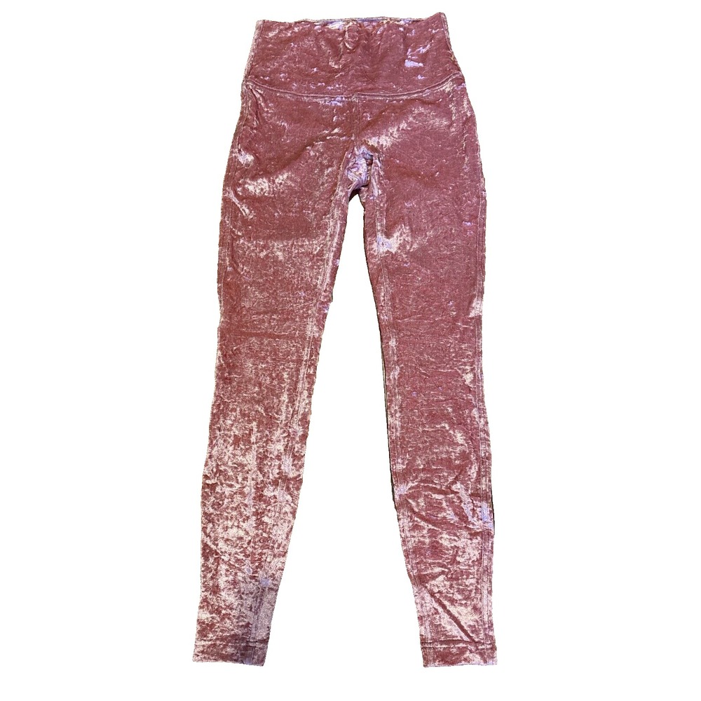 Lululemon Wunder Under Lounge Special Edition Velvet pink Leggings 6